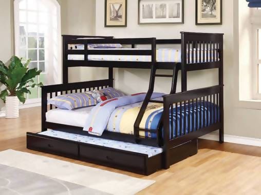 Chapman Twin Over Full Bunk Bed Black - 460259 A-Z Store Nadia