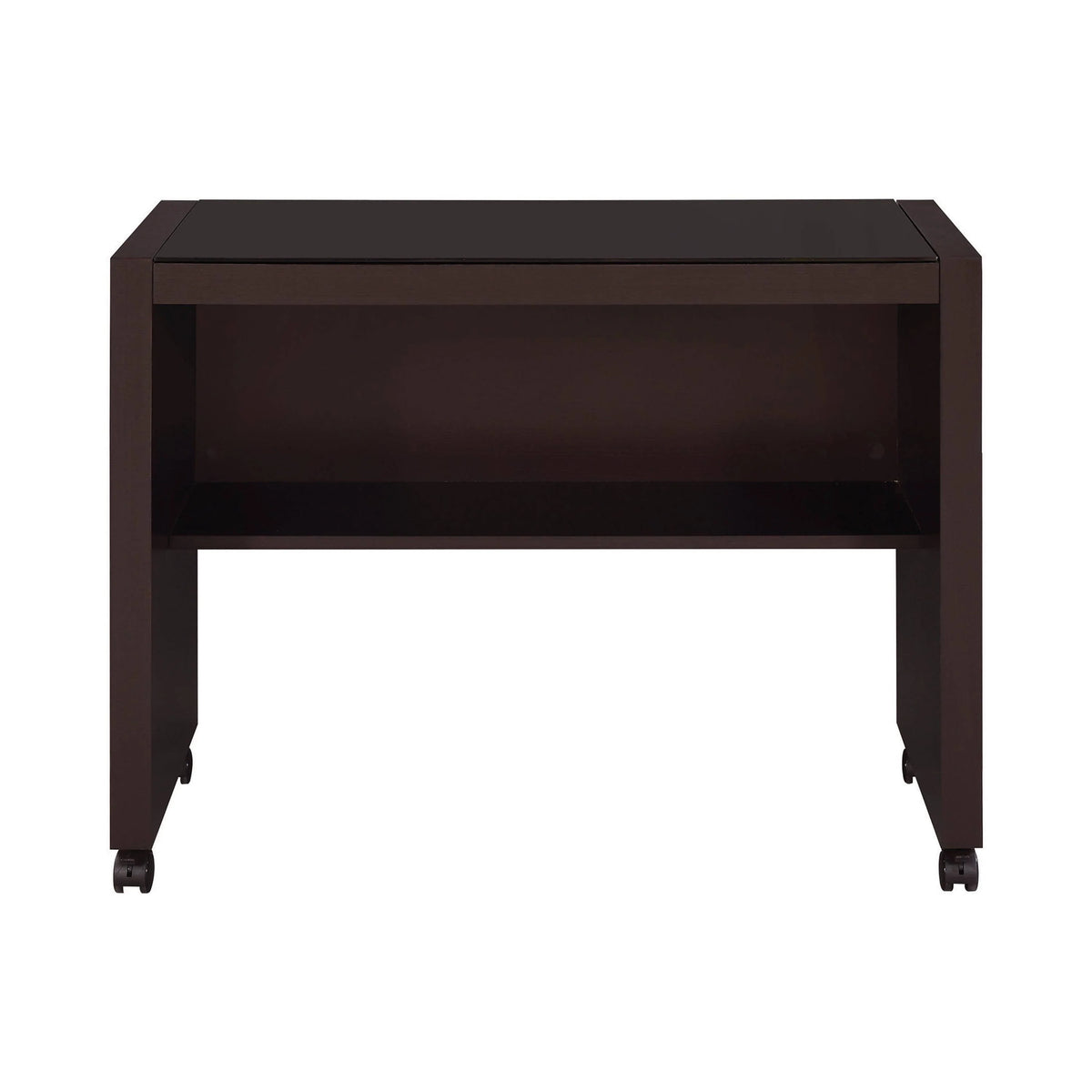 Skylar Computer Desk With Keyboard Drawer Cappuccino 4PC Set - 800901-S3 Pie's Variety Store