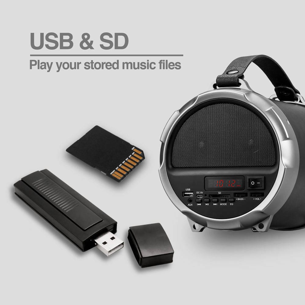 ARGOM TECH BAZOOKA+BEATS HIFI INDOOR/OUTDOOR TWS WIRELESS BT SPEAKER - ARG-SP-3124BK Pie's Variety Store
