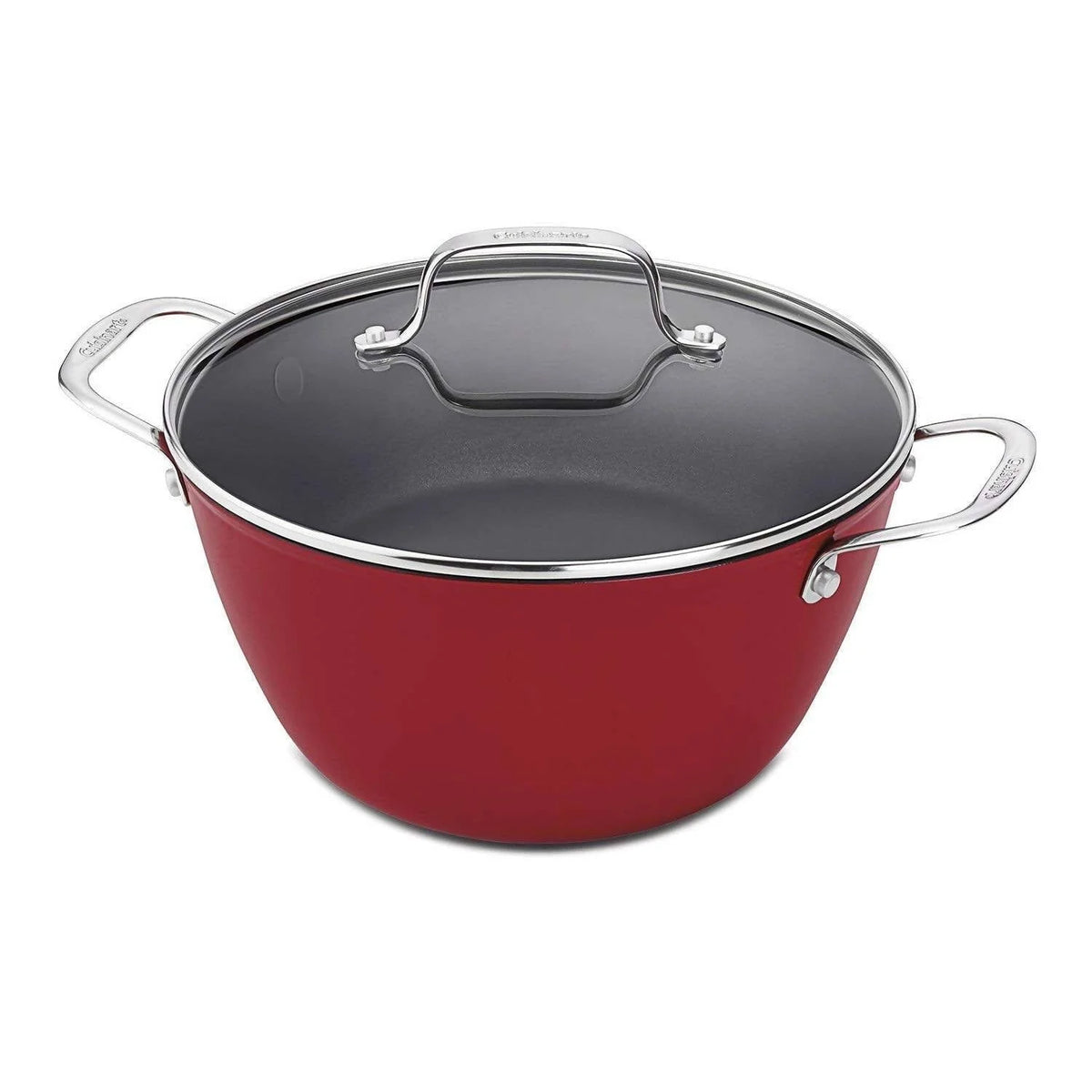 Cuisinart CastLite 5.25-Quart Non-Stick Cast Iron Dutch Oven with Cover (Red) - CU-CIL4525-26R Elegant AccScents