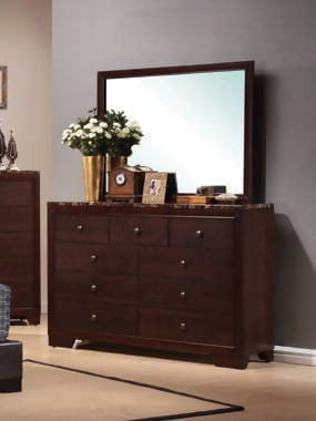 Conner 9-Drawer Rectangular Dresser Cappuccino - 200423 Pie's Variety Store