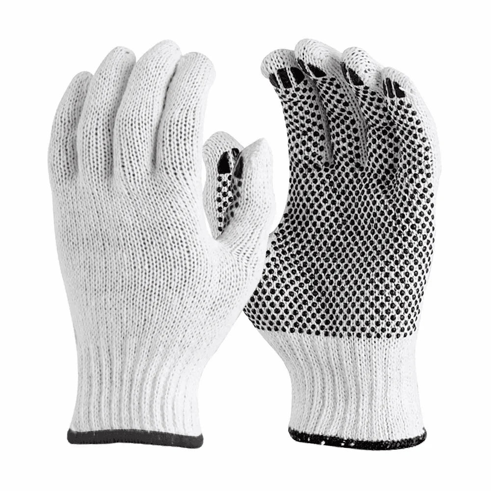 Dotted Gloves Red and Black with Abrasion Resistance and Grip 12525 MEGA