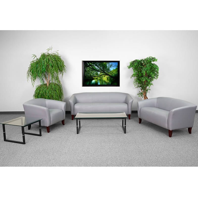 HERCULES Imperial Series Reception Set in Gray LeatherSoft - 111-SET-GY-GG Pie's Variety Store