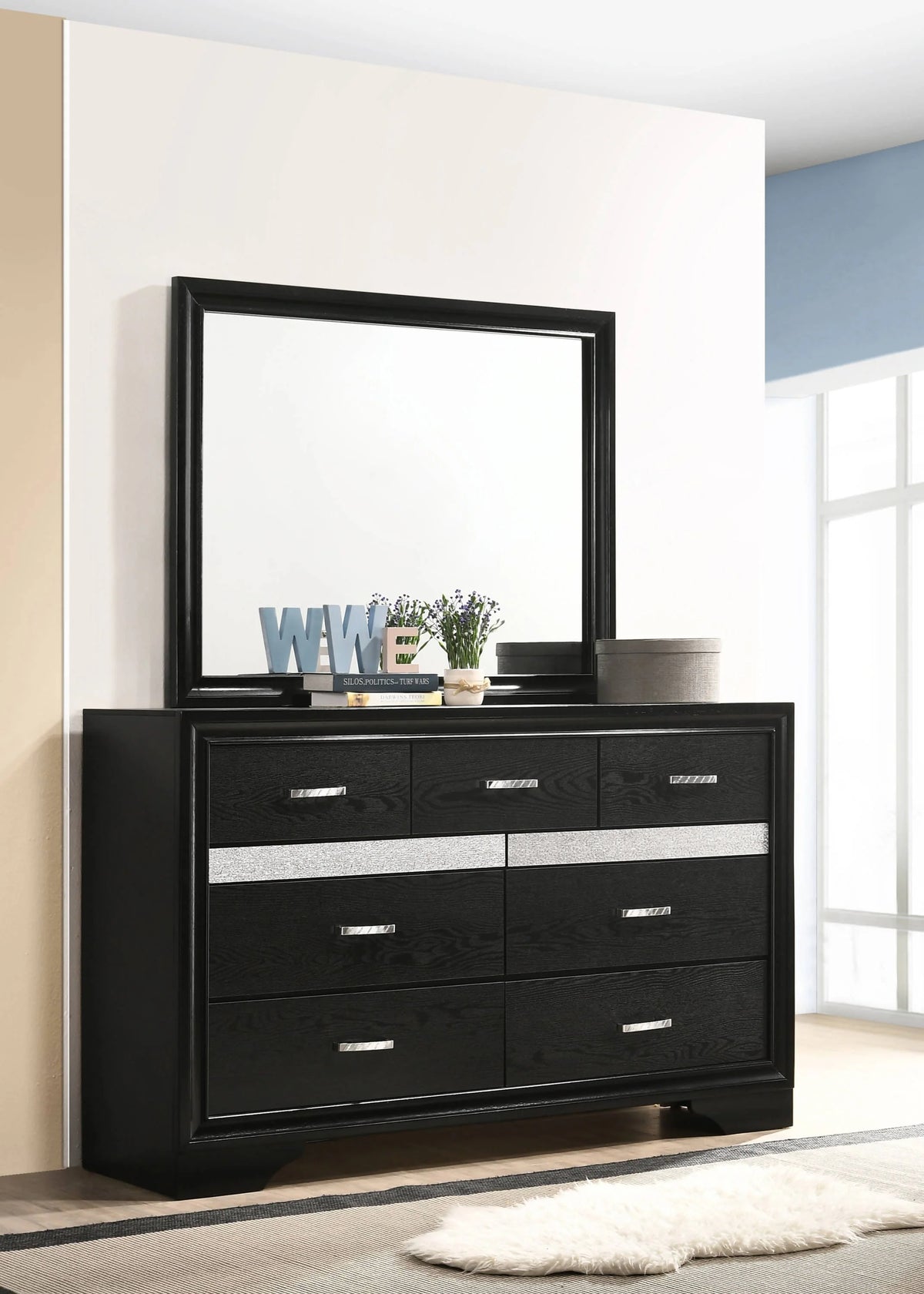 Miranda 4-Piece Full Storage Bedroom Set Black - SET4PC206361F Pie's Variety Store