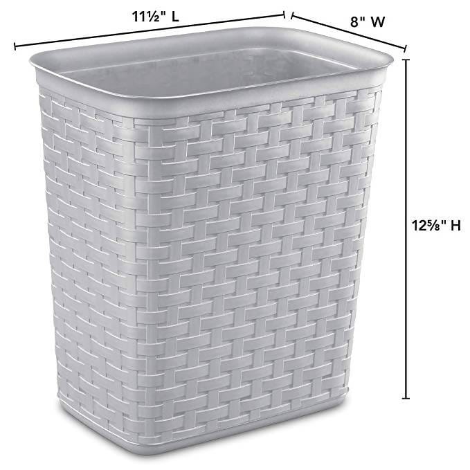 Sterilite 3.4 Gallon/13 Liter Weave Wastebasket