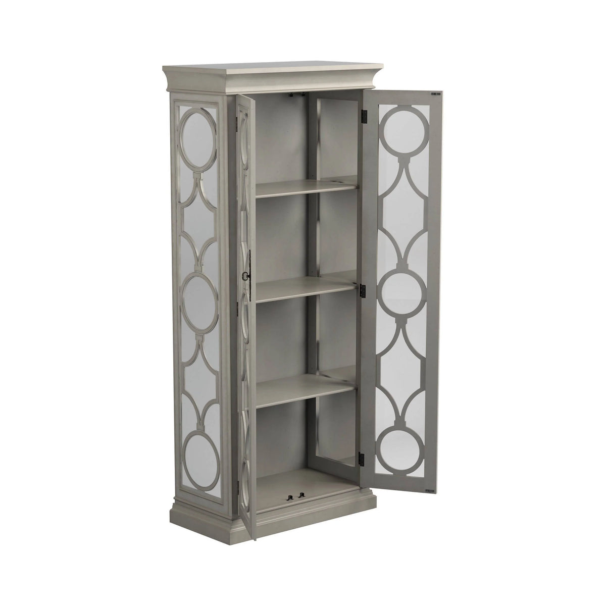 2-Door Display Tall Cabinet Antique White - 951827 Pie's Variety Store