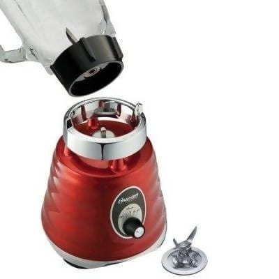 Oster 3-Speed Chrome Retro Blender with 5-Cup Glass Jar - 4126RED Pie's Variety Store