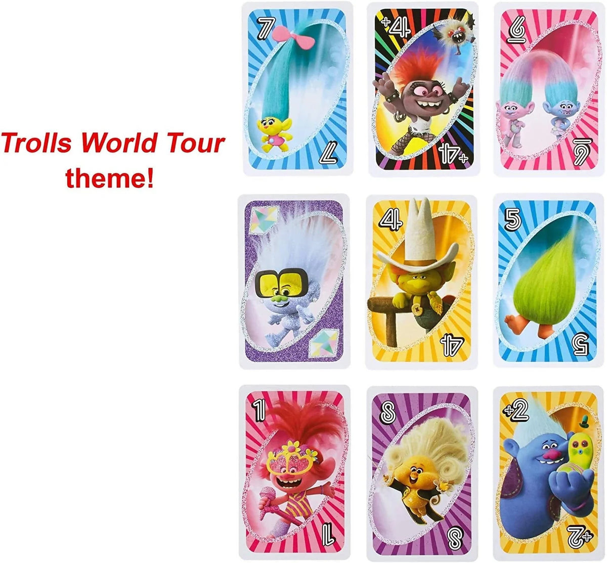 UNO Dreamworks Trolls World Tour - GRC65 Pie's Variety Store