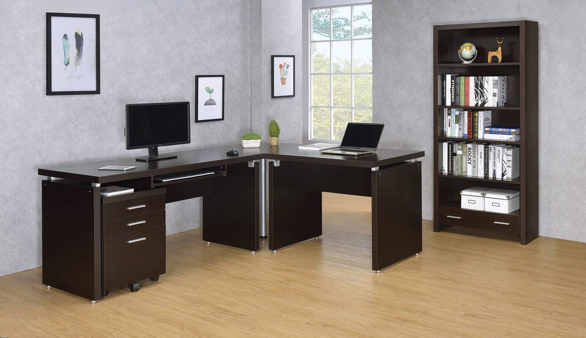 Skylar Extension Desk Cappuccino - 800892 Pie's Variety Store