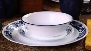 Corelle Classic Dinnerware Set 16pcs True Blue - 07116008174 Pie's Variety Store