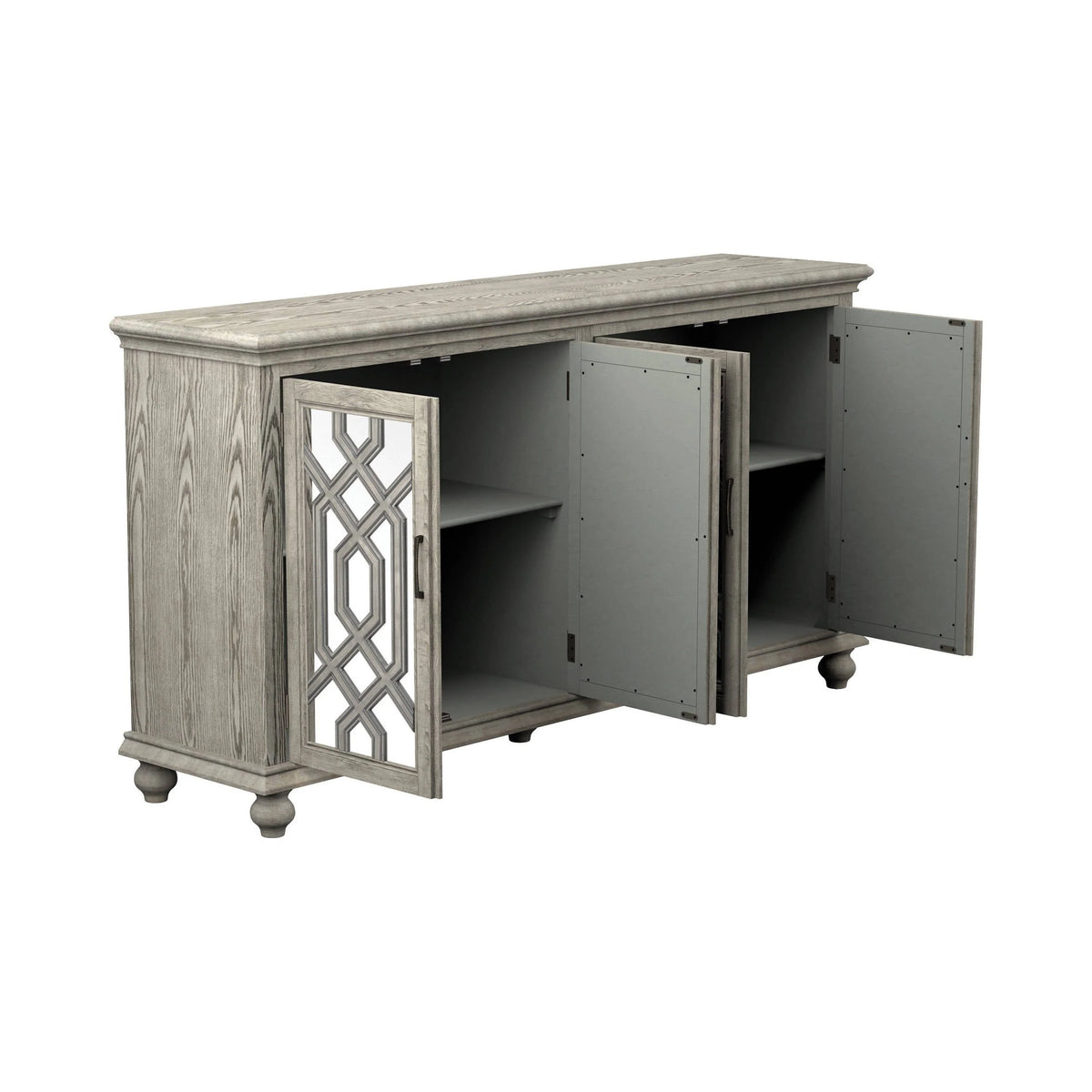 4-Door Accent Cabinet Antique White - 952845 Pie's Variety Store