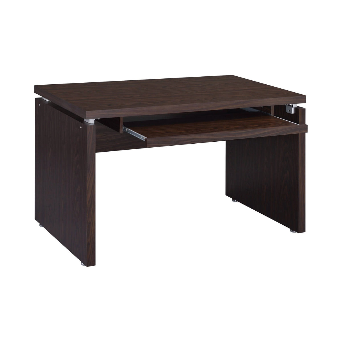 Russell Computer Desk With Keyboard Tray Black Oak - 800821 coastmega