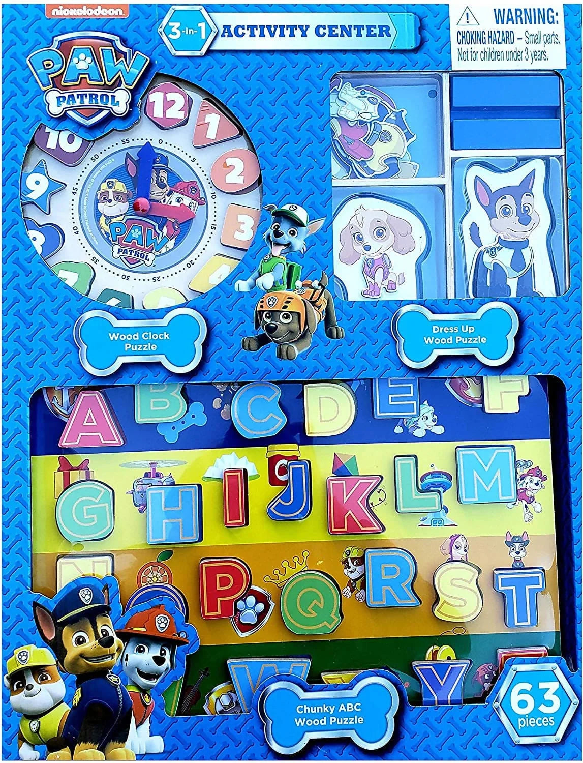 Paw Patrol Multiple Wood Activity Set 3 in 1 (741451) Hannah Frederick