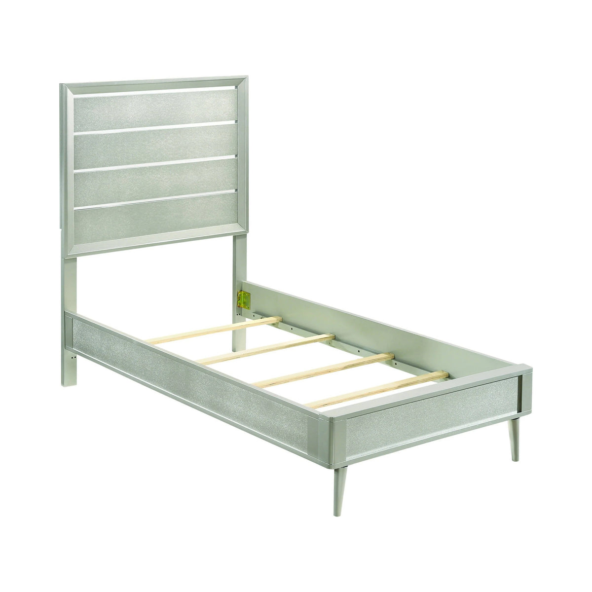 Ramon Twin Panel Bed Metallic Sterling - 222701T Pie's Variety Store