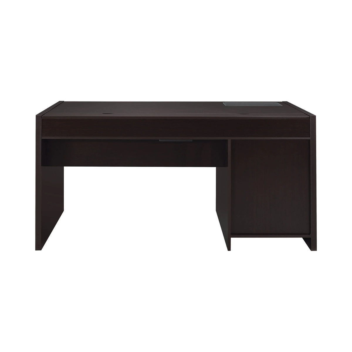 Halston 3-Drawer Connect-It Office Desk Cappuccino - 800982 Pie's Variety Store