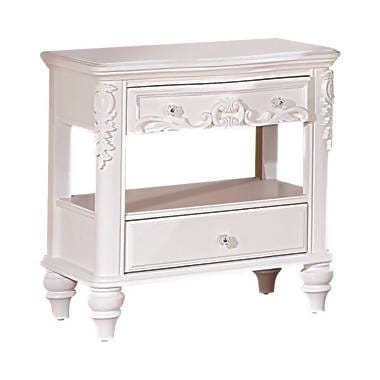 Caroline Full Upholstered Panel Bed Pink And White 4PC Set - SET4PC400720F Pie's Variety Store