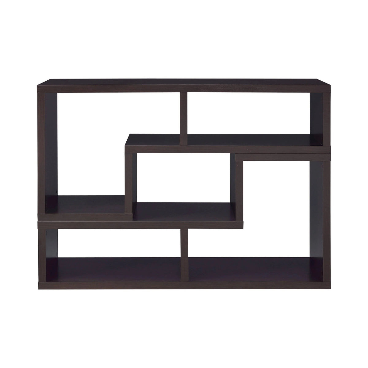 Convertible TV Console And Bookcase Cappuccino - 800329 Pie's Variety Store