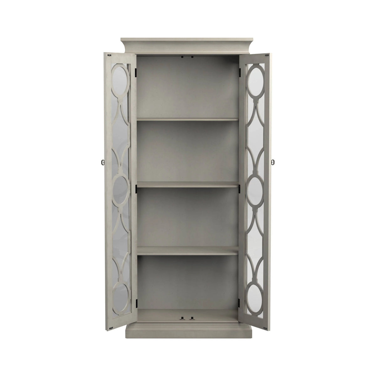 2-Door Display Tall Cabinet Antique White - 951827 Pie's Variety Store