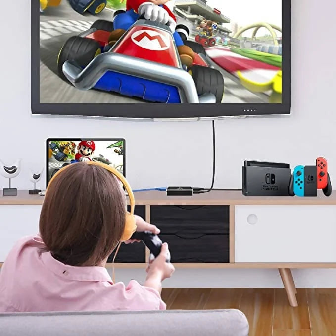 Audio Video Capture Card with Microphone 4K HDMI Loop-Out
