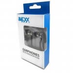 IMEXX Earphone With Microphone FLAT Cable Black/Gray-IME-21531 Hannah Frederick