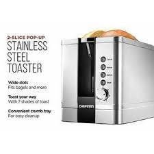 Extra Wide Slots for Toasting Bagels