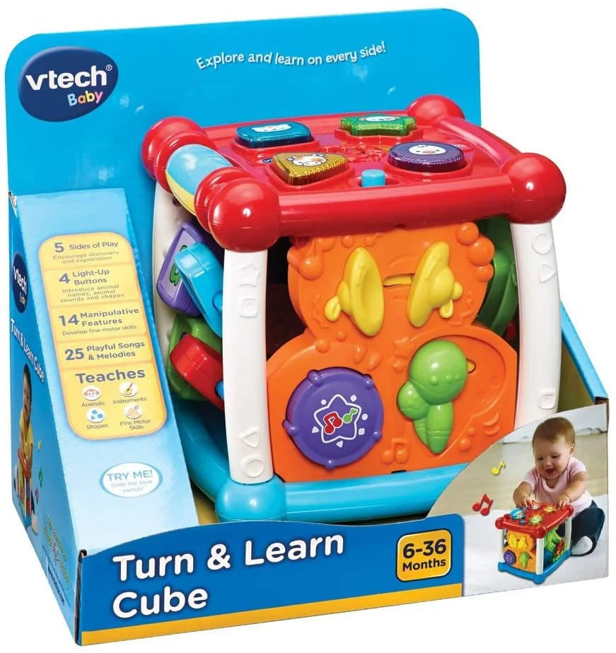 Vtech Baby Turn and Learn Cube - 80-150503 Pie's Variety Store