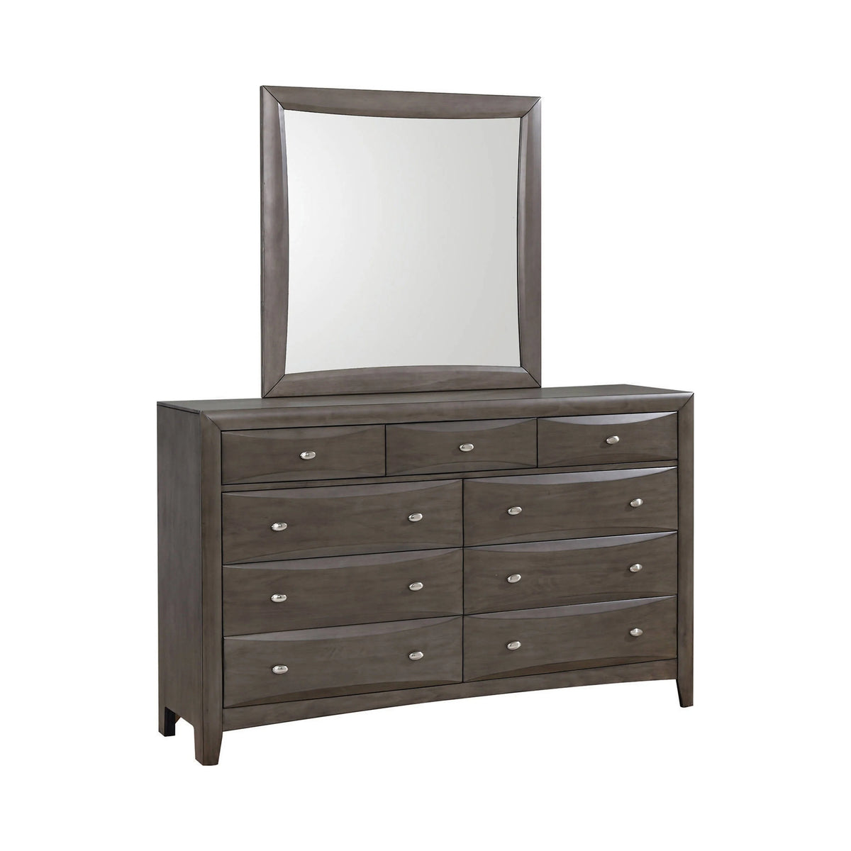 Phoenix Square Dresser Mirror Coco Grey - 205474 Pie's Variety Store