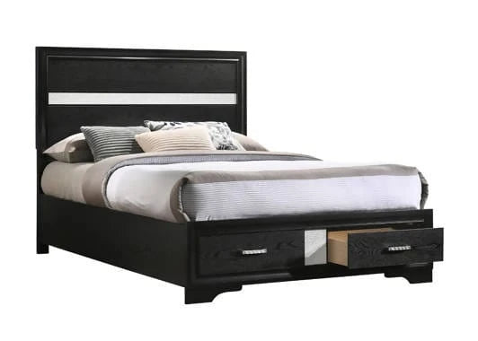 Miranda 4-Piece Full Storage Bedroom Set Black - SET4PC206361F Pie's Variety Store