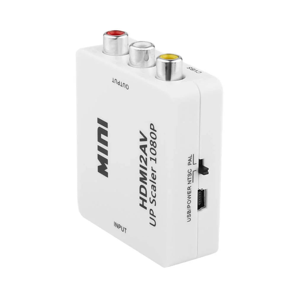 HDMI To 3 RCA Adapter HDMI2AV HDMI 2 AV HDMI To AV Cvbs S-Video Adapter Converter Box 1080P 60Hz High Quality - HDMI3RCA2AV Pie's Variety Store