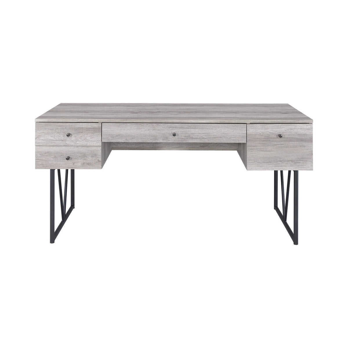 Analiese 4-Drawer Writing Desk Antique Nutmeg - 800999 Pie's Variety Store