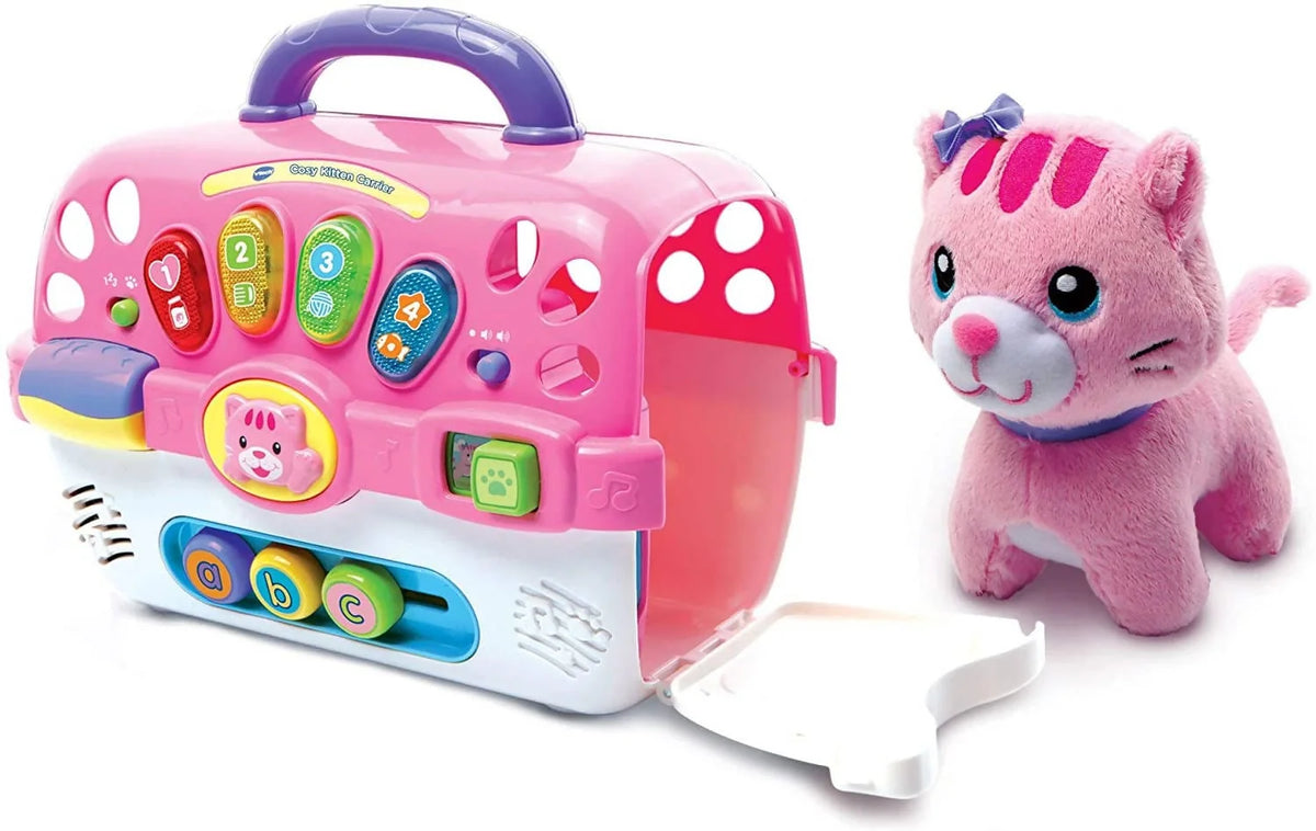 VTech Cosy Kitten Carrier Interactive Toy - 80-191503 Pie's Variety Store