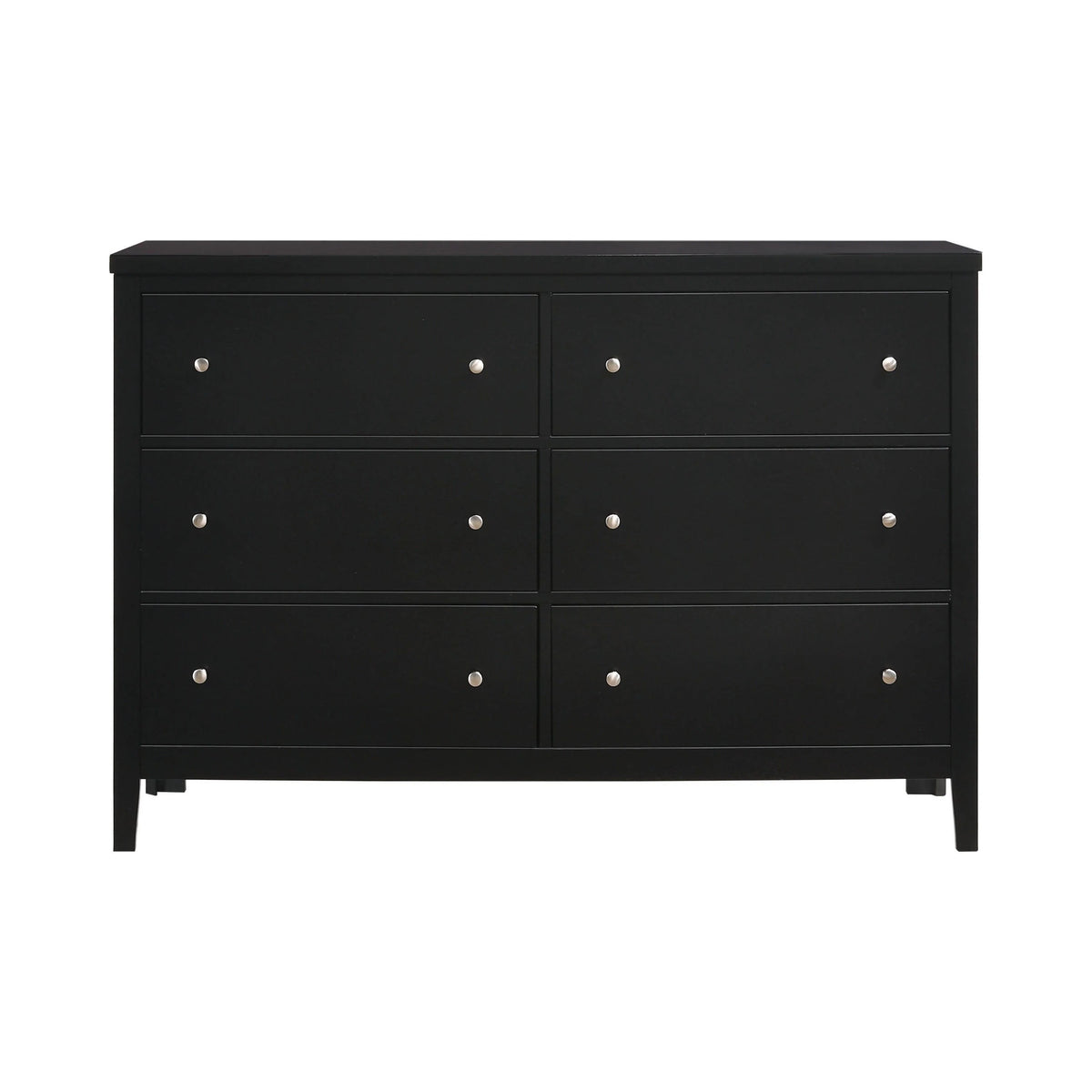 Carlton 6-Drawer Rectangular Dresser Black - 215863 Pie's Variety Store