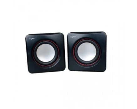 USB speakers with volume control PMPO 300W in white/black color-AGI-3075WH Hannah Frederick