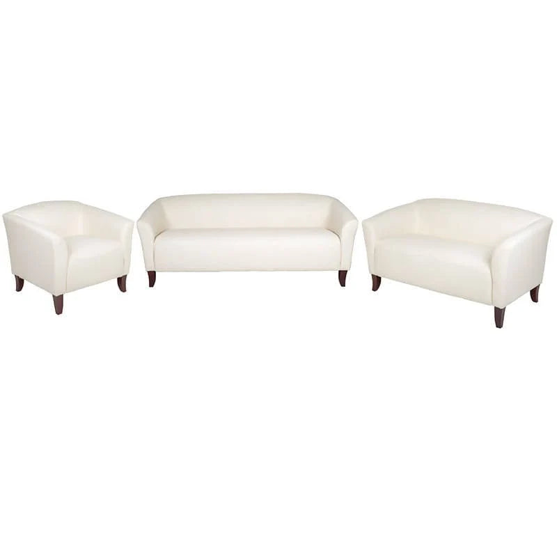 HERCULES Imperial Series Reception Set in Ivory LeatherSoft - 111-SET-WH-GG Pie's Variety Store