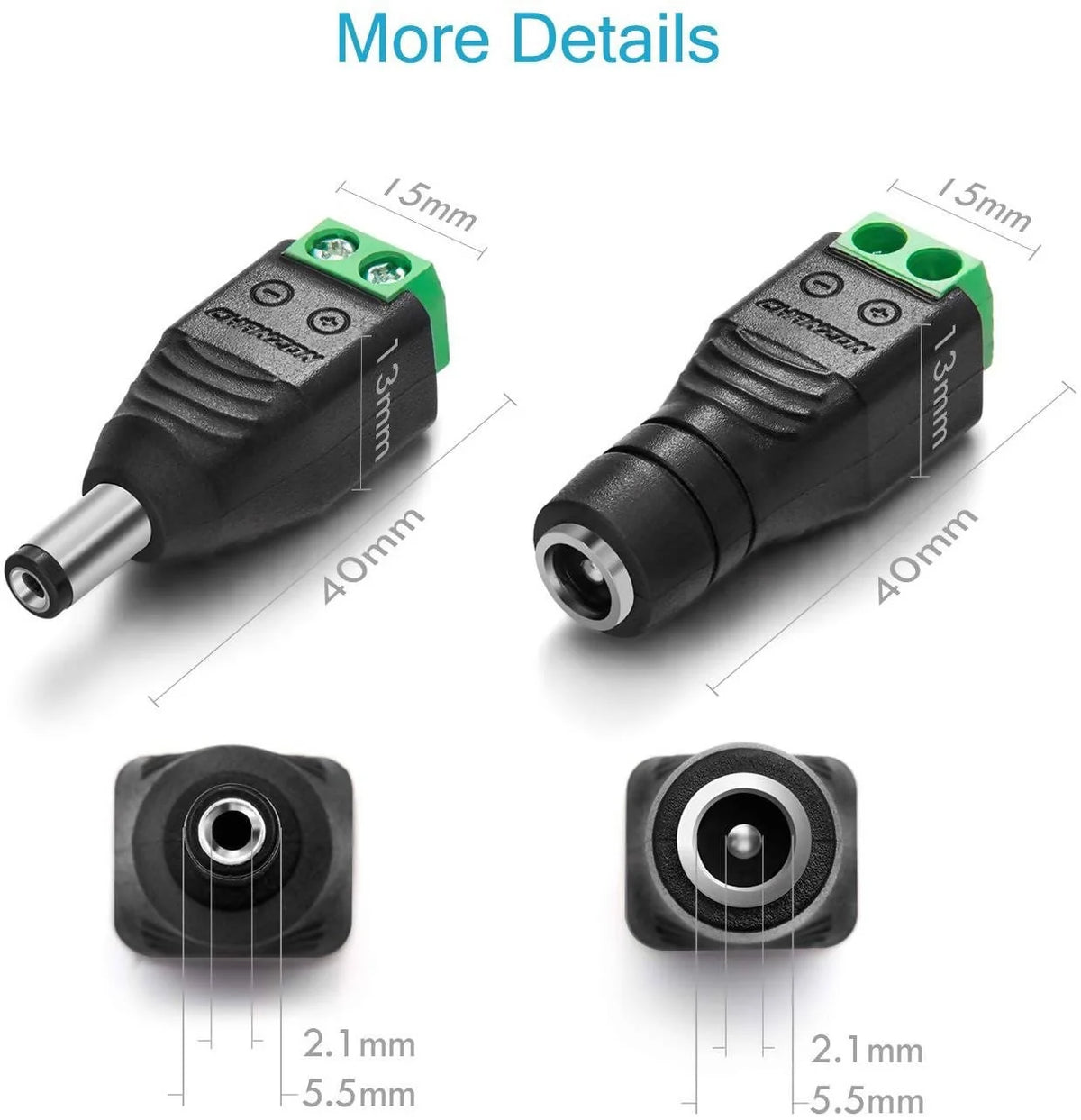 Power Connector 5.5mm x 2.1mm 24V Power Jack Socket for Led Strip CCTV Security Camera Cable Wire Ends Adapter-SAV-9044 Hannah Frederick