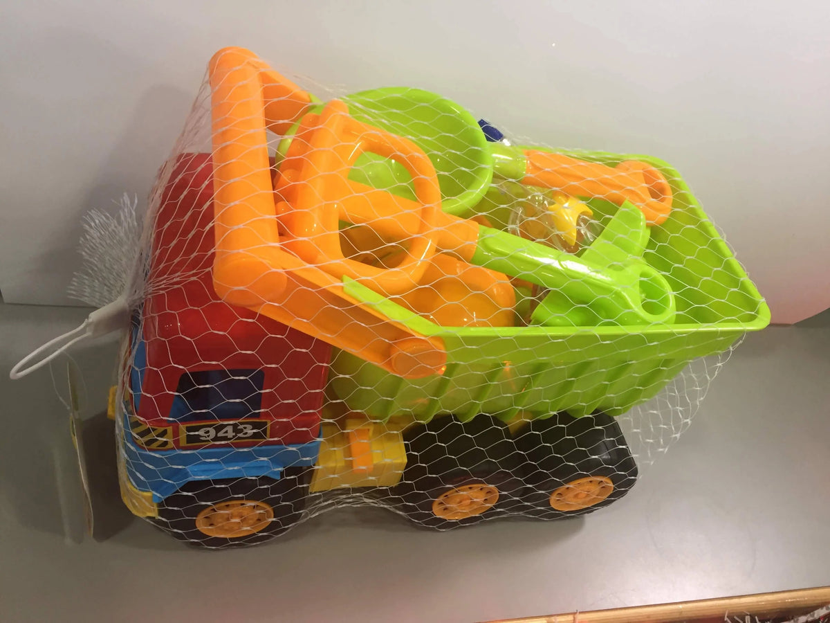 Beach Sand Toy Truck Set With Mesh Bag -943-1 Hannah Frederick