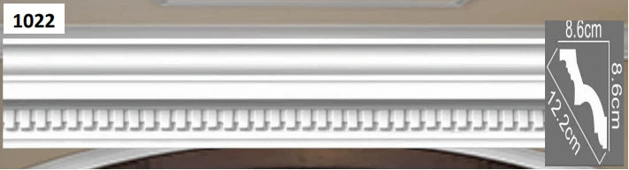 MOULDING Pattern Crown Moulding Polyurethane- 8FT LENGTH MARMEGA