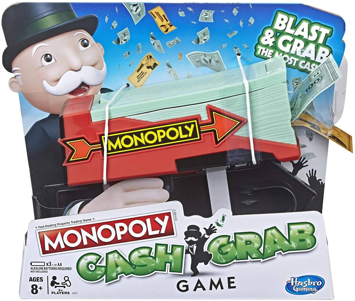 Monopoly Cash Grab Board Game Ideal for Family's night games- E3037 Pie's Variety Store
