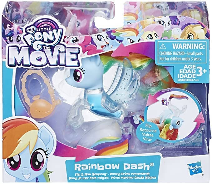 My Little Pony The Movie Flip & Flow Seapony Rainbow Dash - 630509609871 Pie's Variety Store