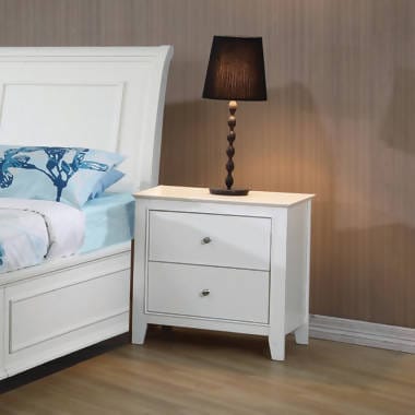 Selena 2-Drawer Nightstand White - 400232 Pie's Variety Store