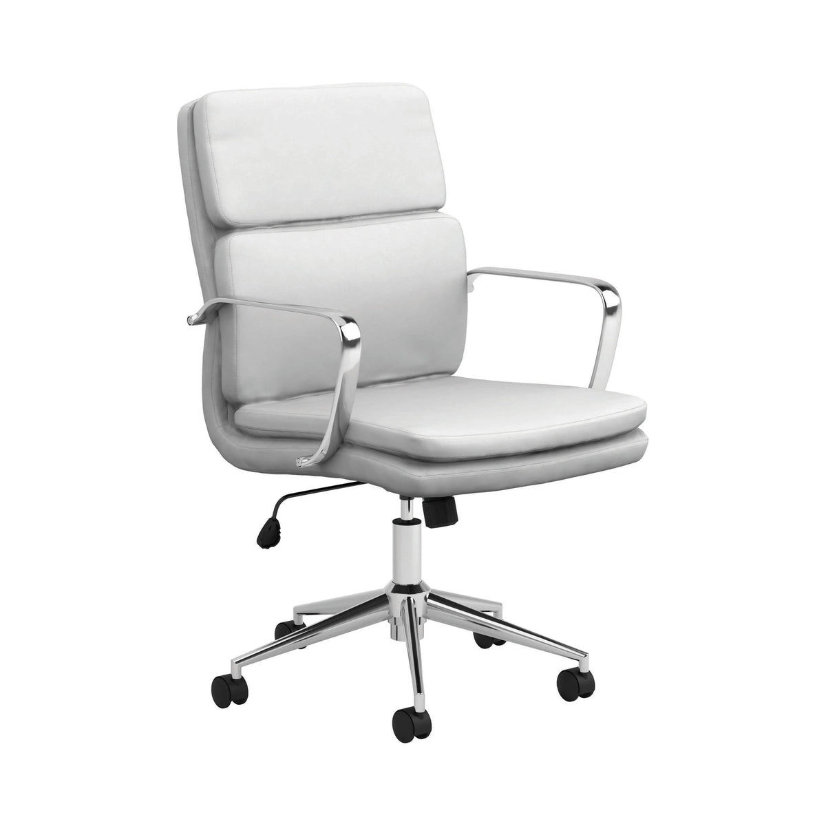 Standard Back Upholstered Office Chair Black