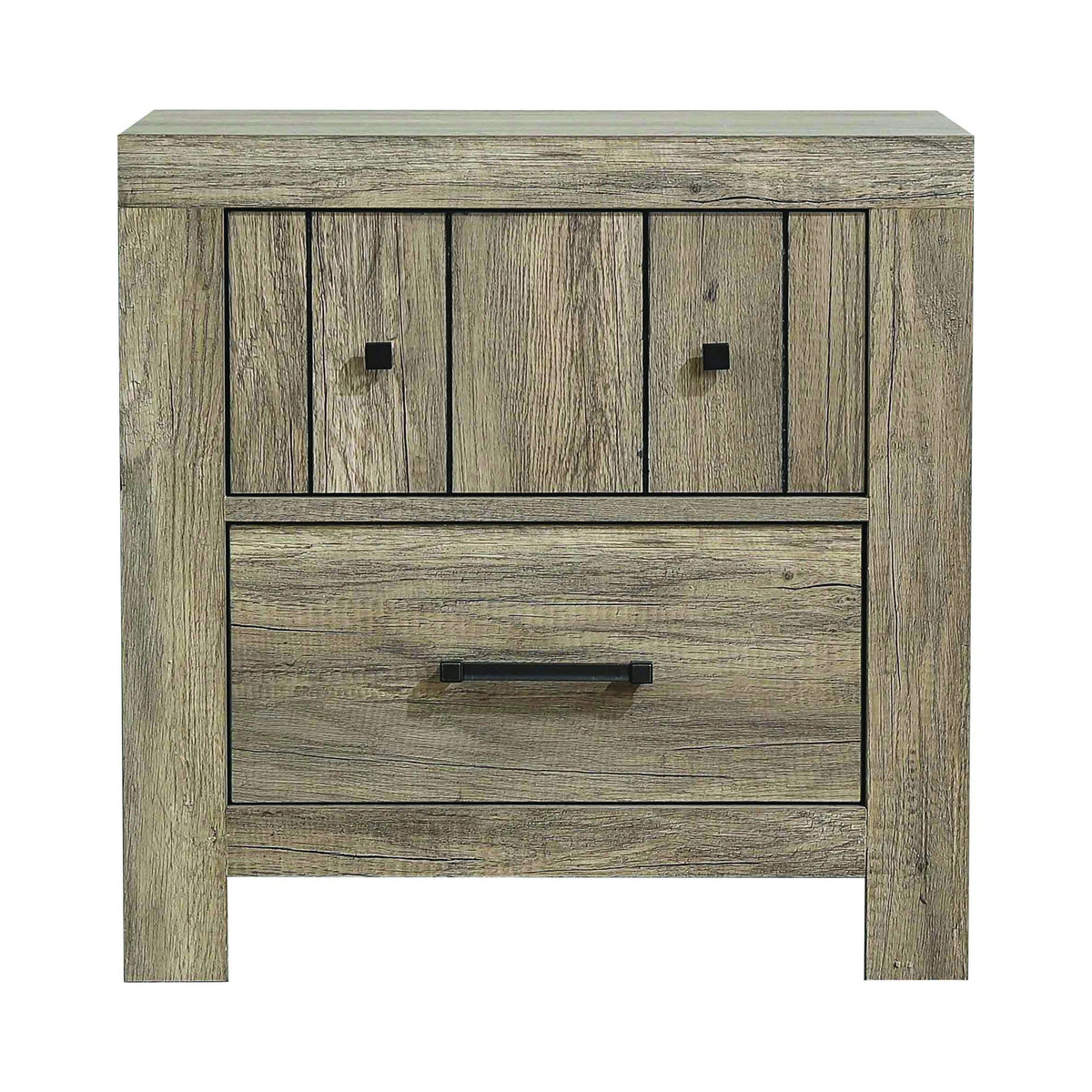 Adelaide 2-Drawer Nightstand Rustic Oak - 223102 Pie's Variety Store