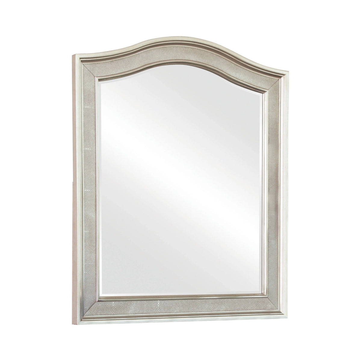 Arched Top Vanity Mirror Metallic Platinum Use it to complete a dresser or vanity table