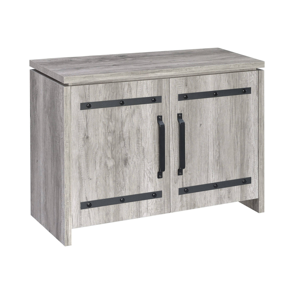 2-Door Accent Cabinet Grey Driftwood - 950785 Pie's Variety Store
