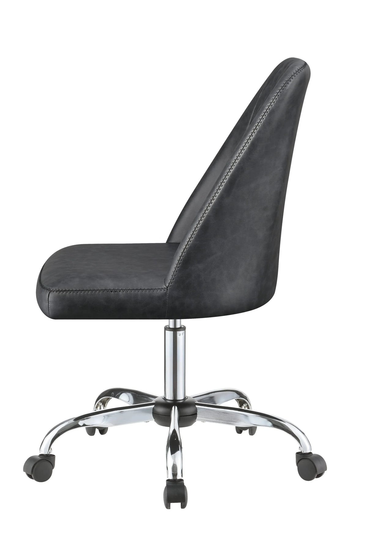 Upholstered Tufted Back Office Chair Grey And Chrome -this stylish chair in a modern home office for comfort and versatility. 881196 Pie's Variety Store