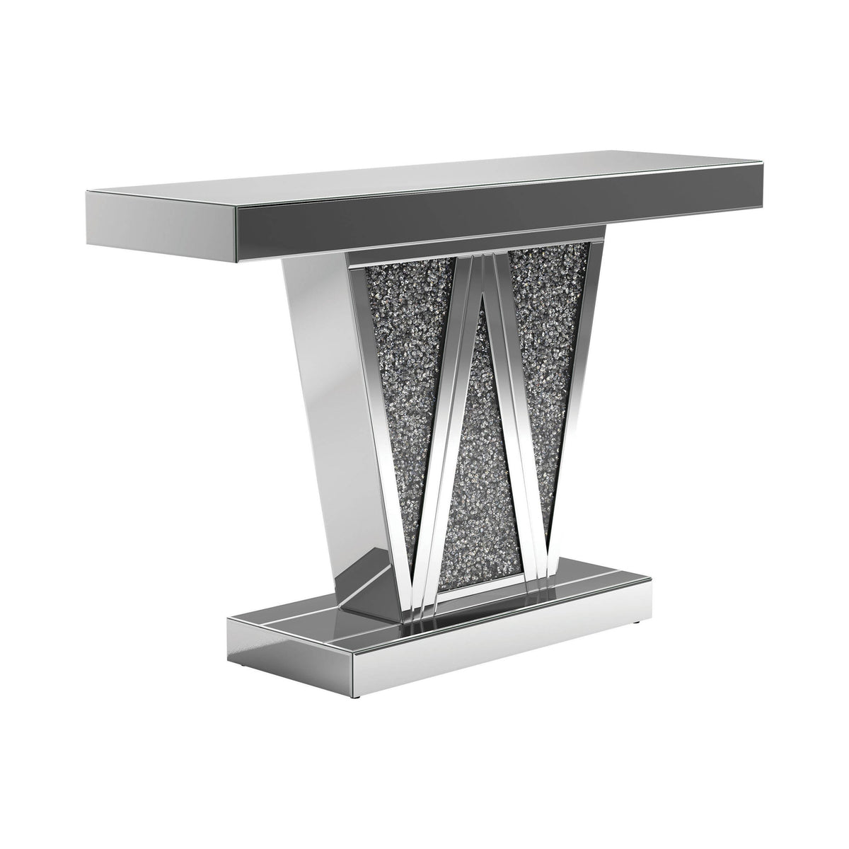 Rectangular Console Table Silver - 951786 Pie's Variety Store