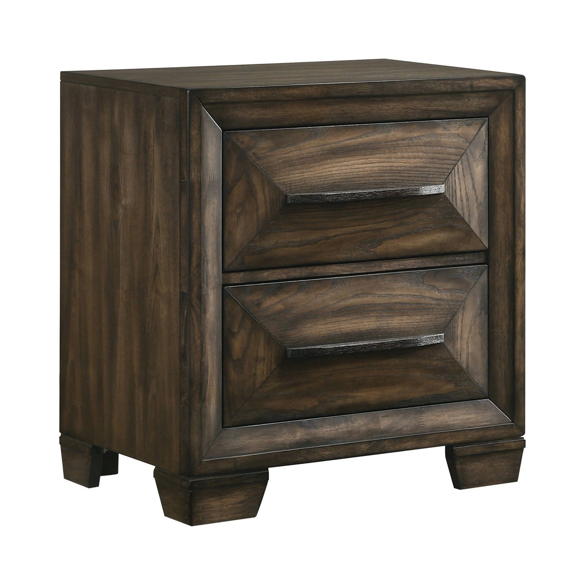 Preston 2-Drawer Nightstand Rustic Chestnut - 205442 Pie's Variety Store