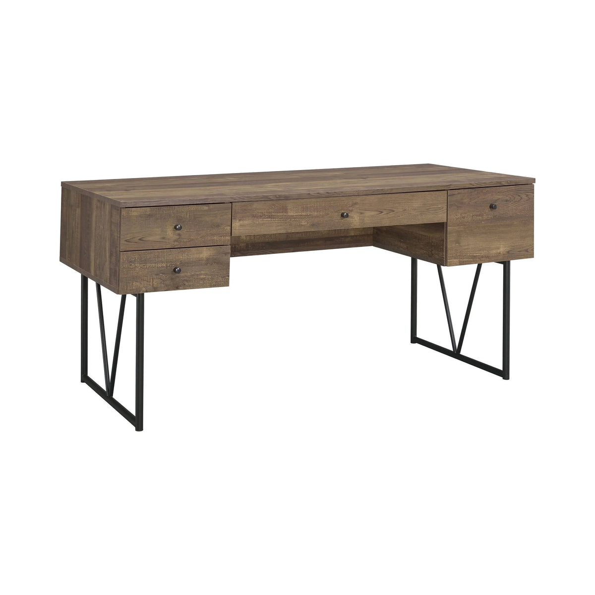 Analiese 4-Drawer Writing Desk Antique Nutmeg - 800999 Pie's Variety Store