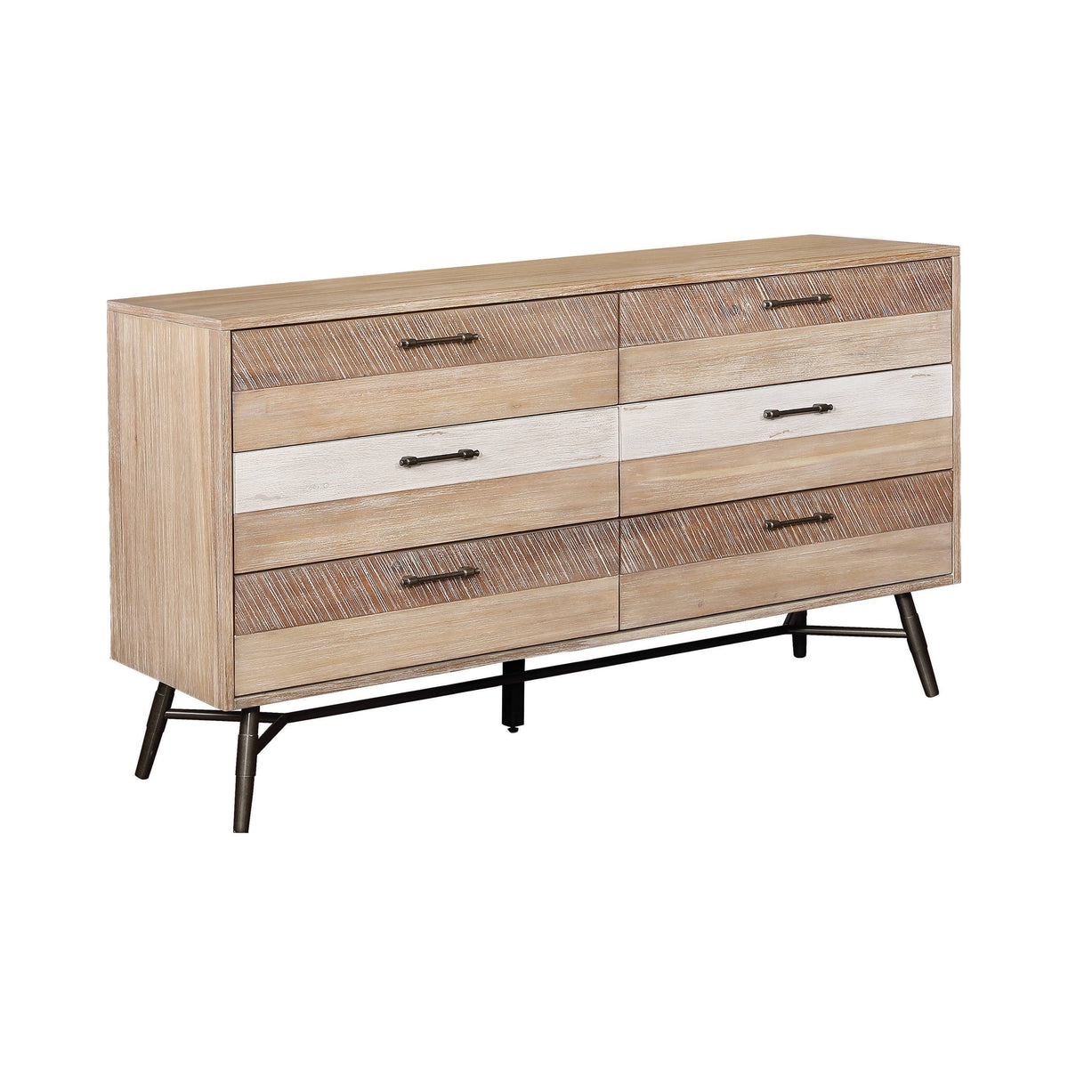 Marlow Queen Platform Bed Rough Sawn Multi 4PC Set - SET4PC215761Q Pie's Variety Store