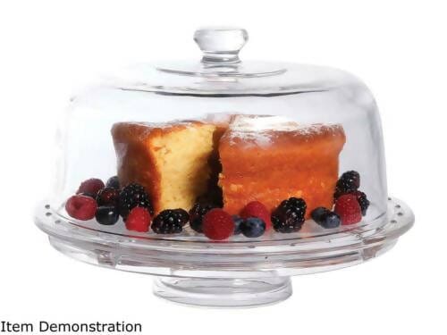 Gibson Home Multi - functional Cake Plate w/ Dome - 08508115444 Pie's Variety Store